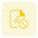 Block Music File Symbol