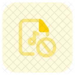 Block Music File  Icon