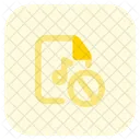 Musikdatei blockieren  Symbol