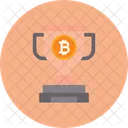 Block Reward Bitcoin Trophy Icon