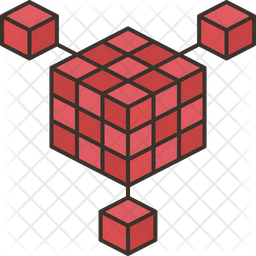 Block Storage Icon - Download in Colored Outline Style