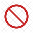 Forbidden Symbol Stop Sign Prohibition Icon