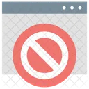 Block Website Ban Website Block Webpage Icon