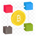 Bitcoin Chain Cryptocurrency Crypto Icon