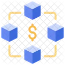 Blockchain Currency Digital Icon