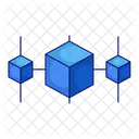 Blockchain Crypto Monnaie Blockchain Et Crypto Monnaie Icône