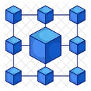 Blockchain Crypto Monnaie Donnees Icône