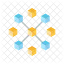 Blockchain Crypto Monnaie Bitcoin Icône