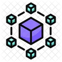 Icone Blockchain Bloc Icône
