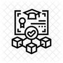 ブロックチェーンベースの認証情報 アイコン