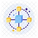 Blockchain Bank Crypto Icon