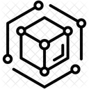 Blockchain Cube Numerique Icône