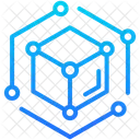 Blockchain Cube Numerique Icône