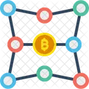 Blockchain Network Bitcoin アイコン