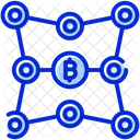 Blockchain Network Bitcoin Icon