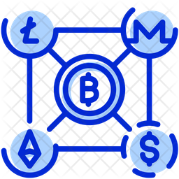 Blockchain Icon - Download in Dualtone Style