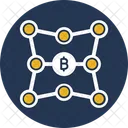 Blockchain Network Bitcoin アイコン