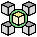 Blockchain Business Company Icon