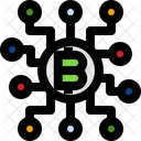 Blockchain Bitcoin Network Cryptocurrency Icon