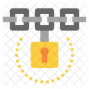 Blockchain Lock Secure Icon