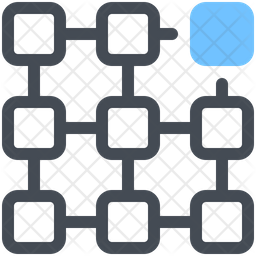 Blockchain Icon - Download in Dualtone Style