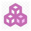 Blockchain Cube Network Icon