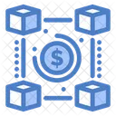 Blockchain Currency Network Icon