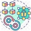 Blockchain Data Storage Icon
