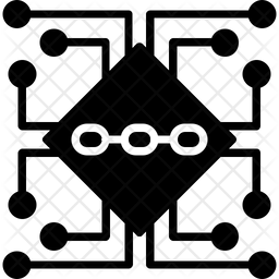 Blockchain Icon - Download in Glyph Style