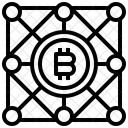 Blockchain Icon - Download in Line Style