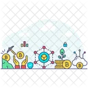 Blockchain Cryptocurrency Crypto Icon