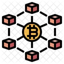 Blockchain Market Bitcoin Icon