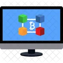 Blockchain Cryptocurrency Bitcoin Icon
