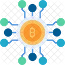 Blockchain Bitcoin Coin Icon