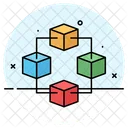 Blockchain Network Ledger Icon