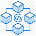 Blockchain coding  Icon
