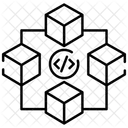 Blockchain coding  Icon