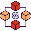 Blockchain coding  Icon