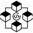 Blockchain Coding Coin Crypto Icon