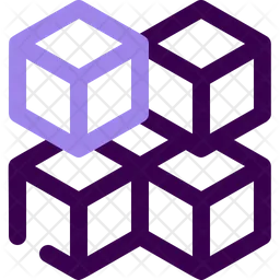 Blockchain Cubes  Icon