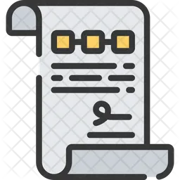 Blockchain Document  Icon