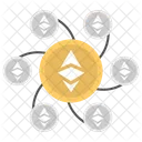 Ethereum Blockchain Plataforma Ícone