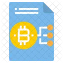 Dateidiagramm Bitcoin Blockchain Datei Datei Symbol