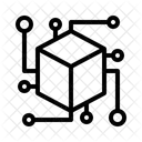 Blockchain Digital Ledger Decentralized Icon