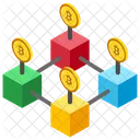 Blockchain Decentralized Network Public Blockchain Icon