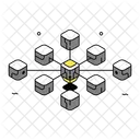 Blockchain Cryptocurrency Bitcoin Icon