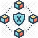 Blockchain Pattern Technology Icon