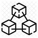 Blockchain Network Connection Icon