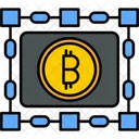 Blockchain Descentralizado Livro Razao Ícone