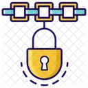 Blockchain Locked Blockchain Blockchain Security Icon